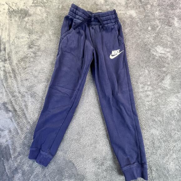 Nike Sweatpants Youth Small Joggers Boys Fleece Athletic Gym Track Pants - Picture 1 of 7
